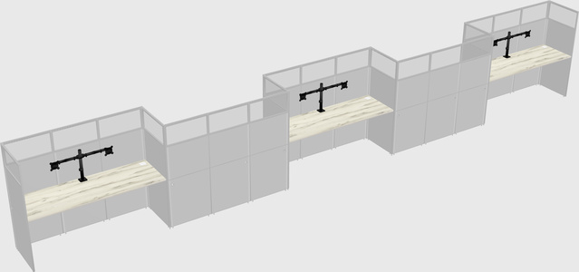 Rectangular cubicles