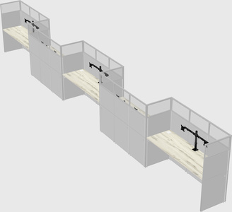 Rectangular cubicles