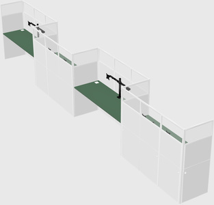 Rectangular cubicles