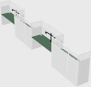 Rectangular cubicles