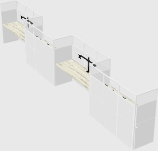 Rectangular cubicles