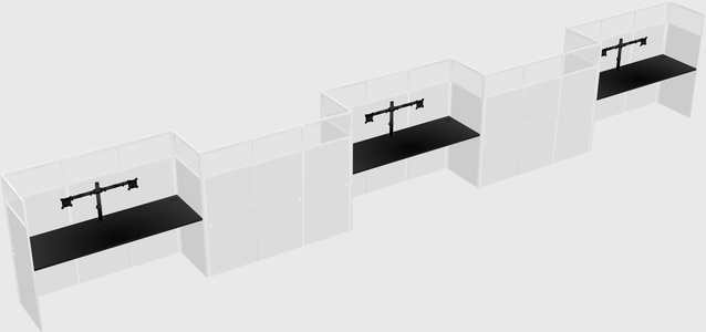 Rectangular cubicles
