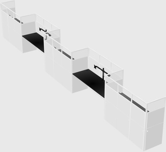 Rectangular cubicles