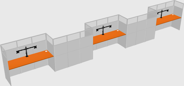 Rectangular cubicles