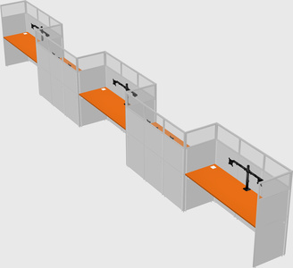 Rectangular cubicles