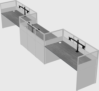 Rectangular cubicles