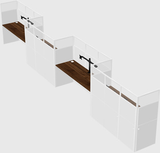 Rectangular cubicles