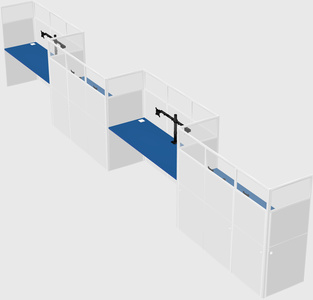 Rectangular cubicles