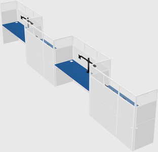 Rectangular cubicles