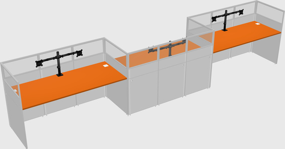 Rectangular cubicles