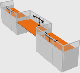 Rectangular cubicles