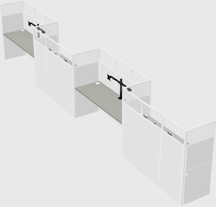 Cabines rectangulaires