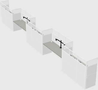 Rectangular cubicles