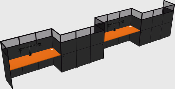 Rectangular cubicles
