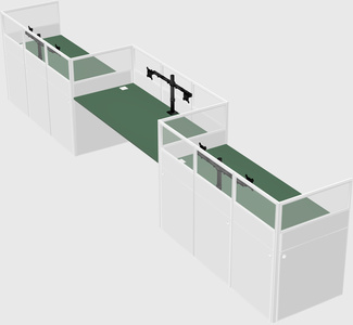 Rectangular cubicles