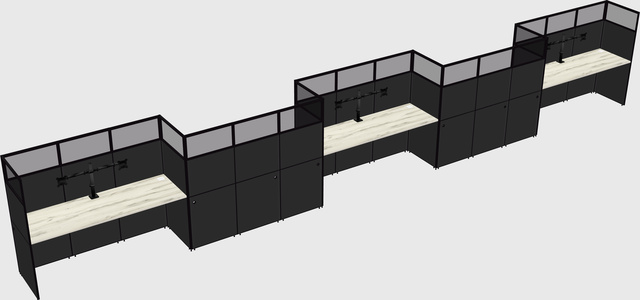 Rectangular cubicles