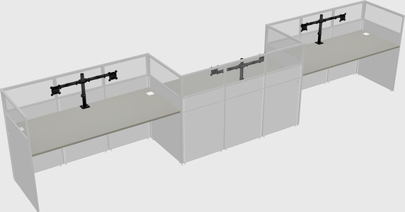 Rectangular cubicles
