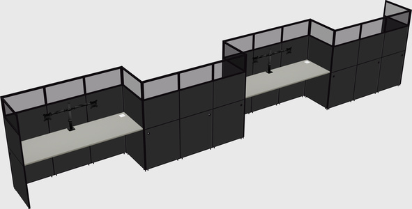 Rectangular cubicles