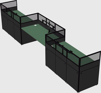 Rectangular cubicles