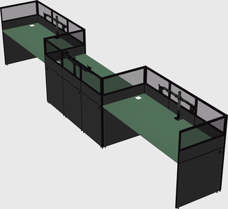 Rectangular cubicles