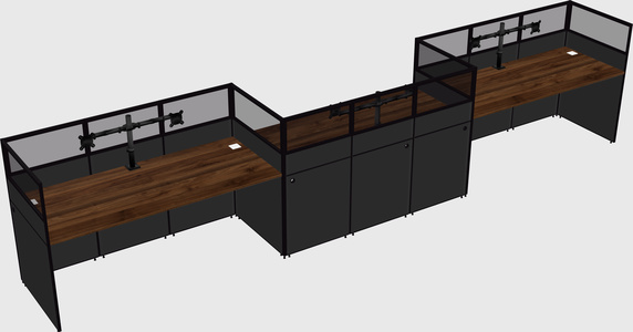 Rectangular cubicles