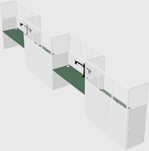 Rectangular cubicles