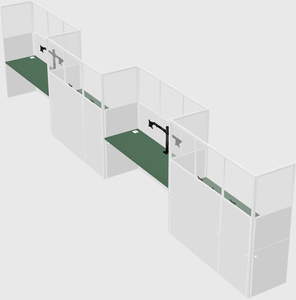 Rectangular cubicles