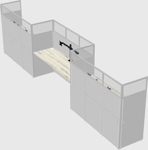 Rectangular cubicles