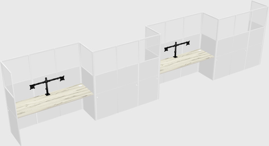 Rectangular cubicles