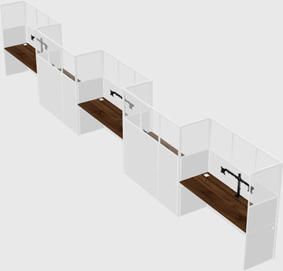 Rectangular cubicles