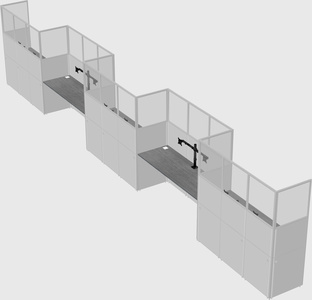 Rectangular cubicles