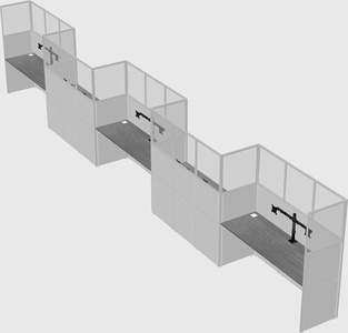 Rectangular cubicles