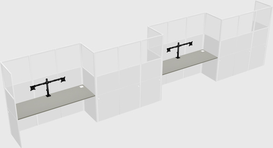 Cabines rectangulaires