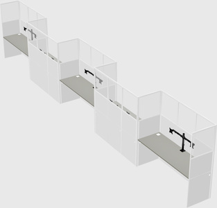 Rectangular cubicles
