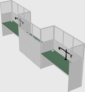Rectangular cubicles