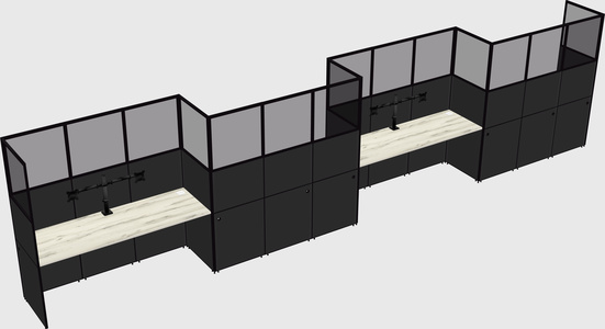 Rectangular cubicles