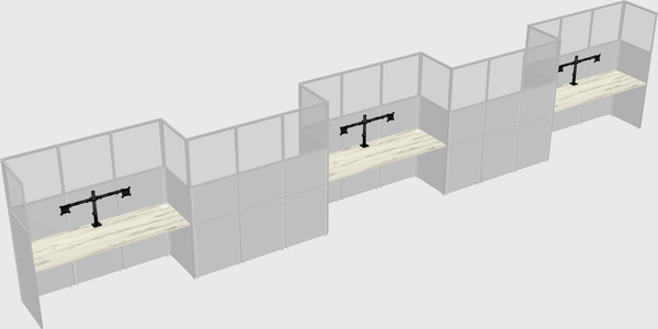 Rectangular cubicles
