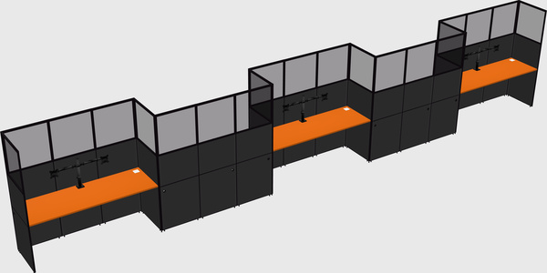 Rectangular cubicles