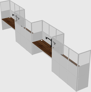 Rectangular cubicles