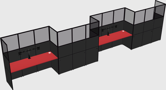 Rectangular cubicles