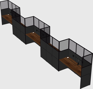 Rectangular cubicles