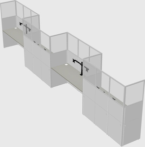 Rectangular cubicles