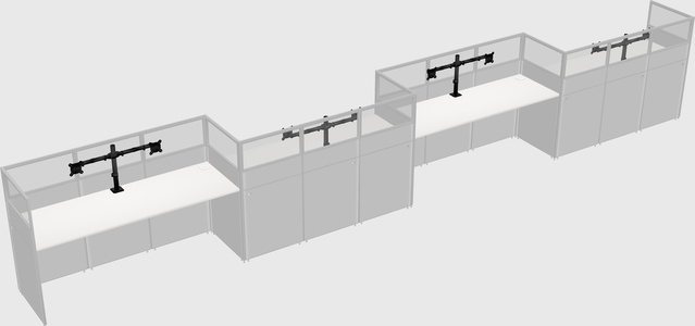 Rectangular cubicles