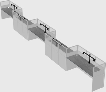 Rectangular cubicles