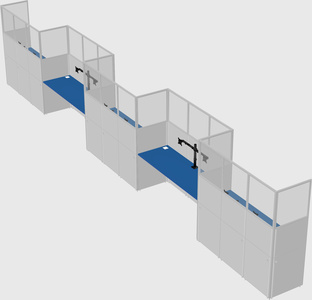 Rectangular cubicles