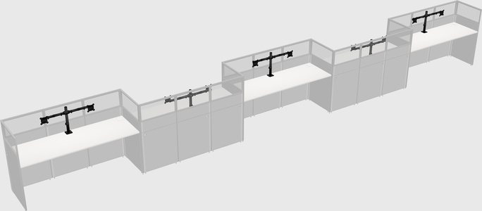 Rectangular cubicles