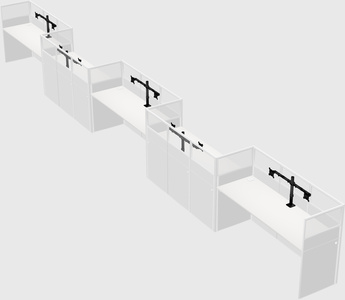 Rectangular cubicles