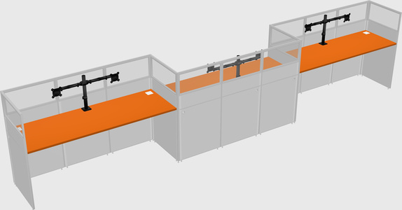 Rectangular cubicles