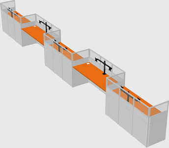 Rectangular cubicles