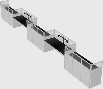 Rectangular cubicles